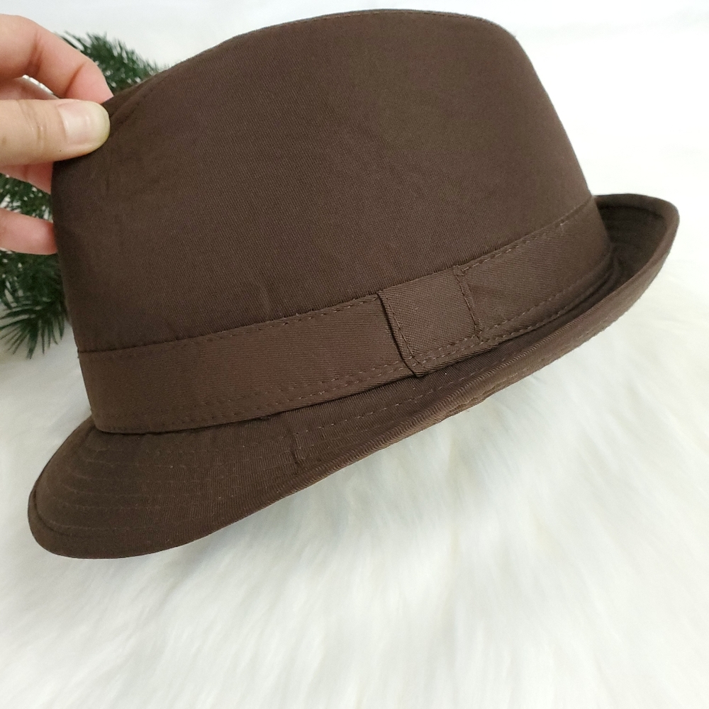 Fedora men's hat - Brown S/M